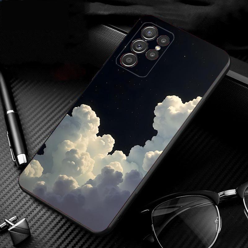Clound Moon Star Night Phone Case For Samsung Galaxy S25 S24 S23 S22 S21 Ultra S24 S23 S22 S21 S25 Plus S24 S25 FE