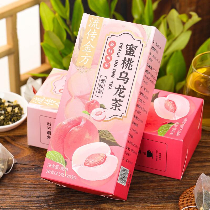 Jin Fang Honey Peach Oolong Tea 200g Triangle Bag Apple Fruit Tea Herbal Blend