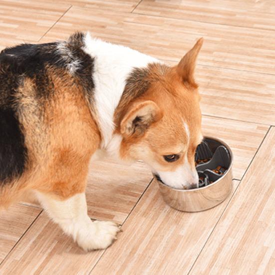 Slow Feeder-Hundenäpfe-Einsatz mit Saugnäpfen, zuschneidbares Anti-Erstickungs-Puzzle aus Silikon, Slow Feeder-Einsatz für normale und erhöhte Hundenäpfe