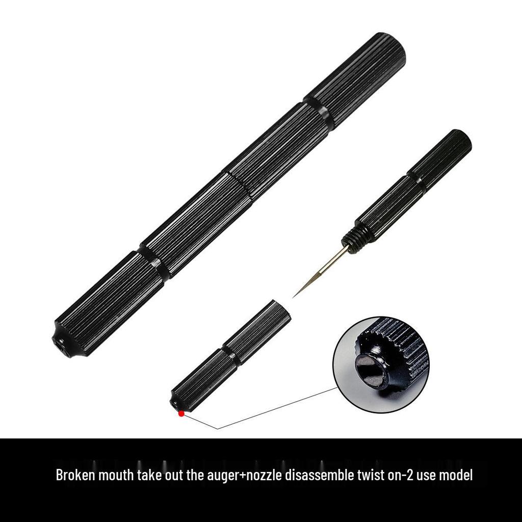 Airbrush Spray Gun Cleaning Kit: Includes Small Brush, Rinse Gun, Nozzle, and Four Ventilation Accessories for Auto Repair.