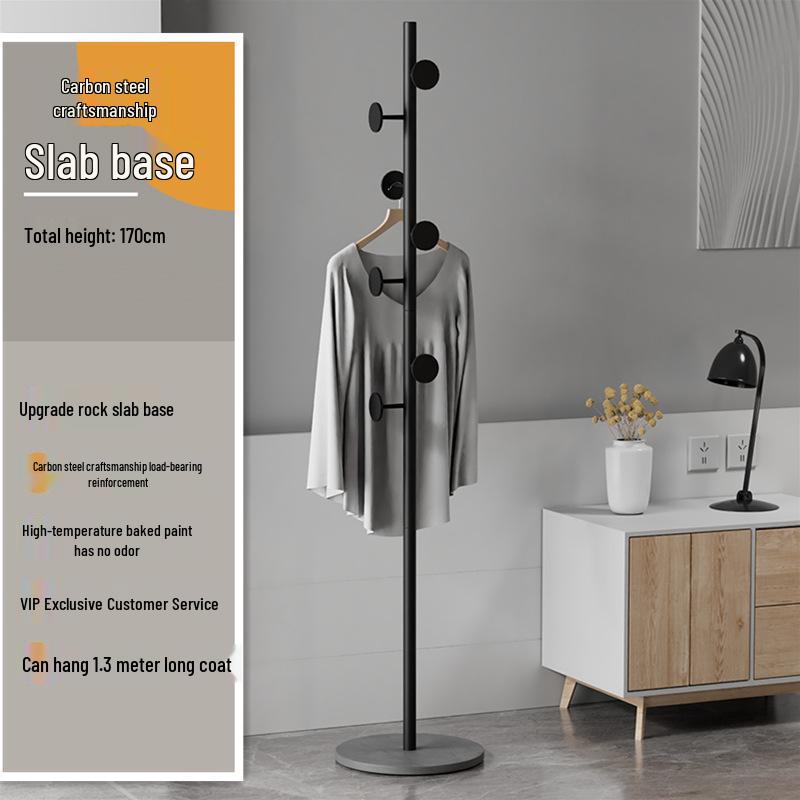 Luxury Metal Coat and Hat Stand with Rock Board for Bedroom or Entryway