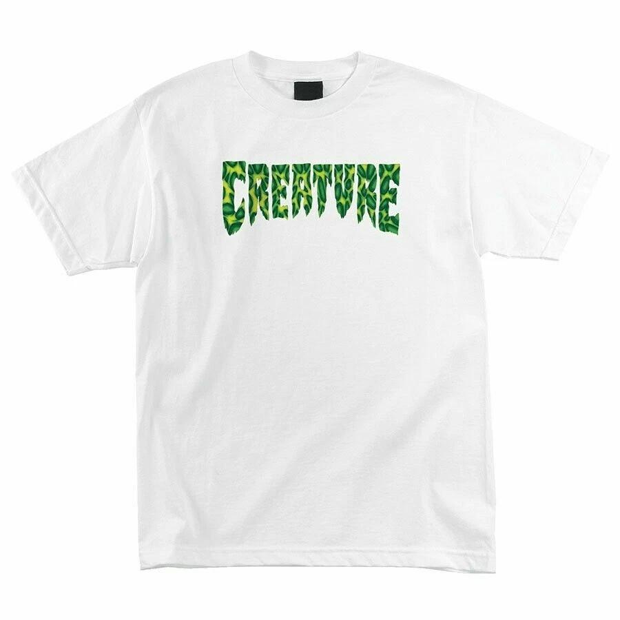 Creature STRAINS LOGO Skateboard T Shirt WHITE M