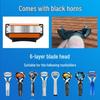 Universal 6-Layer Blade Head for 5-Layer Gillette Men's Manual Razors