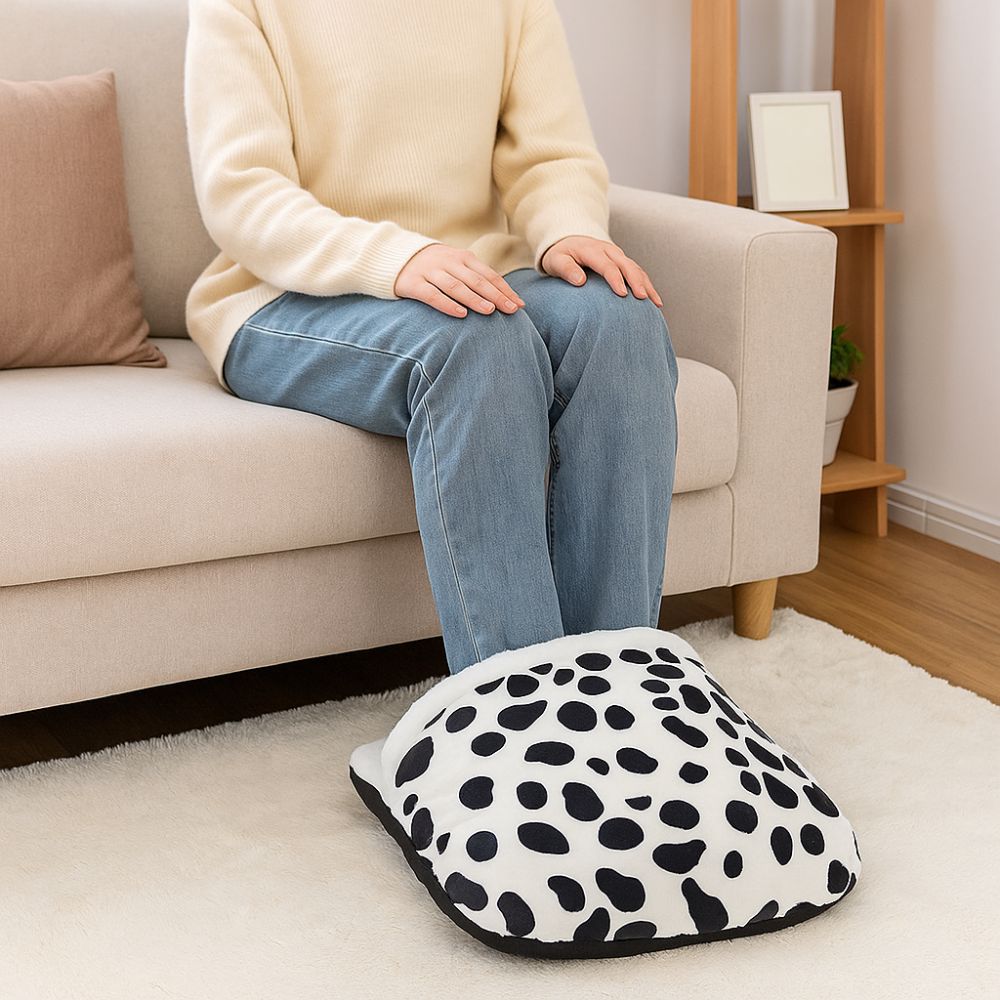Creative Soft Foot Warming Mat Insulation Comfortable Warm Feet Shoes Not Charging Double Feet Foot Warmer Home Office