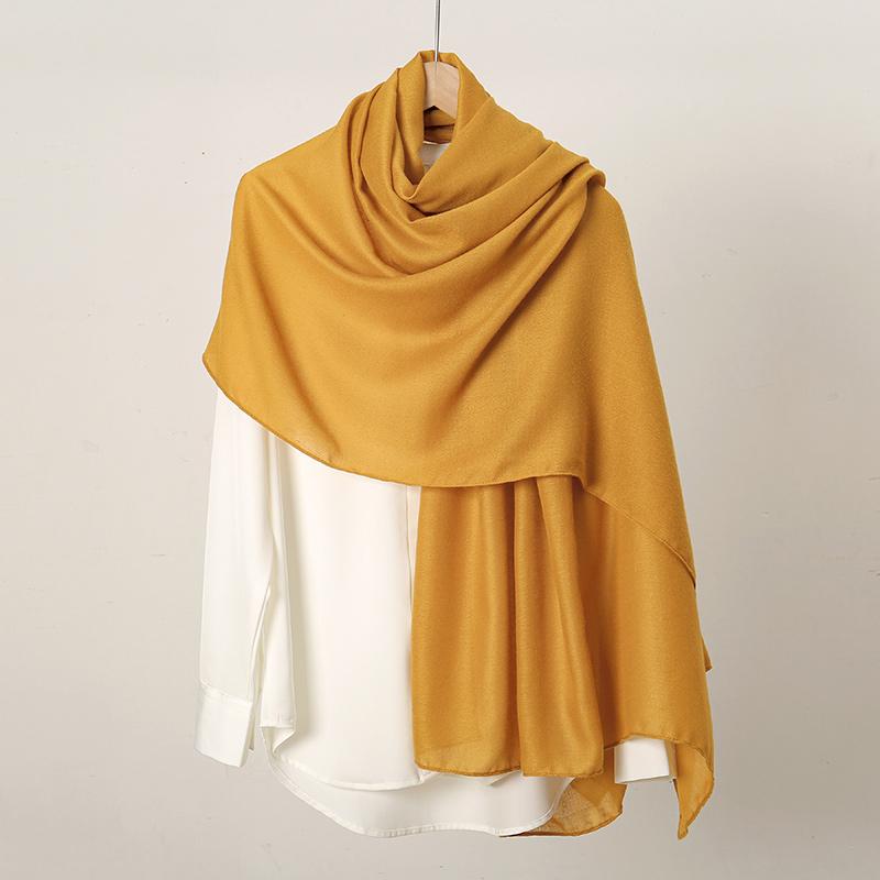New Cotton Hijabs Scarf Solid Headscarf Wraps Big Size Plain Long Shawls Muslim Women Hijab Islamic Turban Headbands Foulard