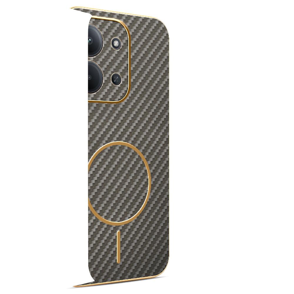 For Xiaomi Redmi 15C 4G (Global) (171mm) Phone Case Carbon Fiber Textured Electroplated TPU Back Cover