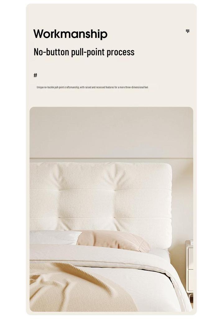 Washable Tatami Bedside Backrest Cushion with Lumbar Support