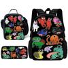 Child School Gartens of BanBans Game Backpack with Lunch Bags ,Pencil Bags ,School Bags for Boys Girls Best Gift