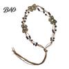 Braided Rope Waistband Bohemian Waist Belt for Women, Vintage Rhinestone Cord Ethnic Style Decor Chain, Adjustable Layered Belly Chain Dresses