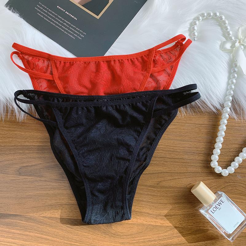 Big Yards Ms Summer New Interest Sexy Lace Double Fine with Pure Color Perfect Waist Briefs