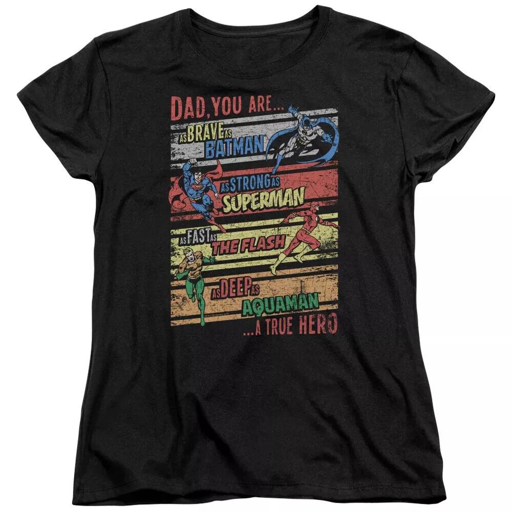 Justice League Of America  A True Hero  Women s T-Shirt 2XL