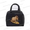 Insulated Lunch Bag Cartoon Pizza Capybara Series Insulation Bento Pack Women Men Cute Capybara Meal Pack Kids Bento Lunch Bags