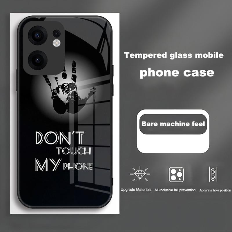 For Oppo Reno 13 12 Pro Case Cover Tempered Glass Phone Case Hard Fundas Coque For Oppo Reno13 Reno12 F Pro Protective Shell