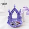 Hairpin Organizer Tray Jewelry Storage Tray, with Gothic Arch Pearlescent Design, Small Perfume And Lipstick Themed Organizer, for Rings Earrings