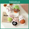 Rabbit Plush Keyring With Polyester Material For Backpacks And Bags