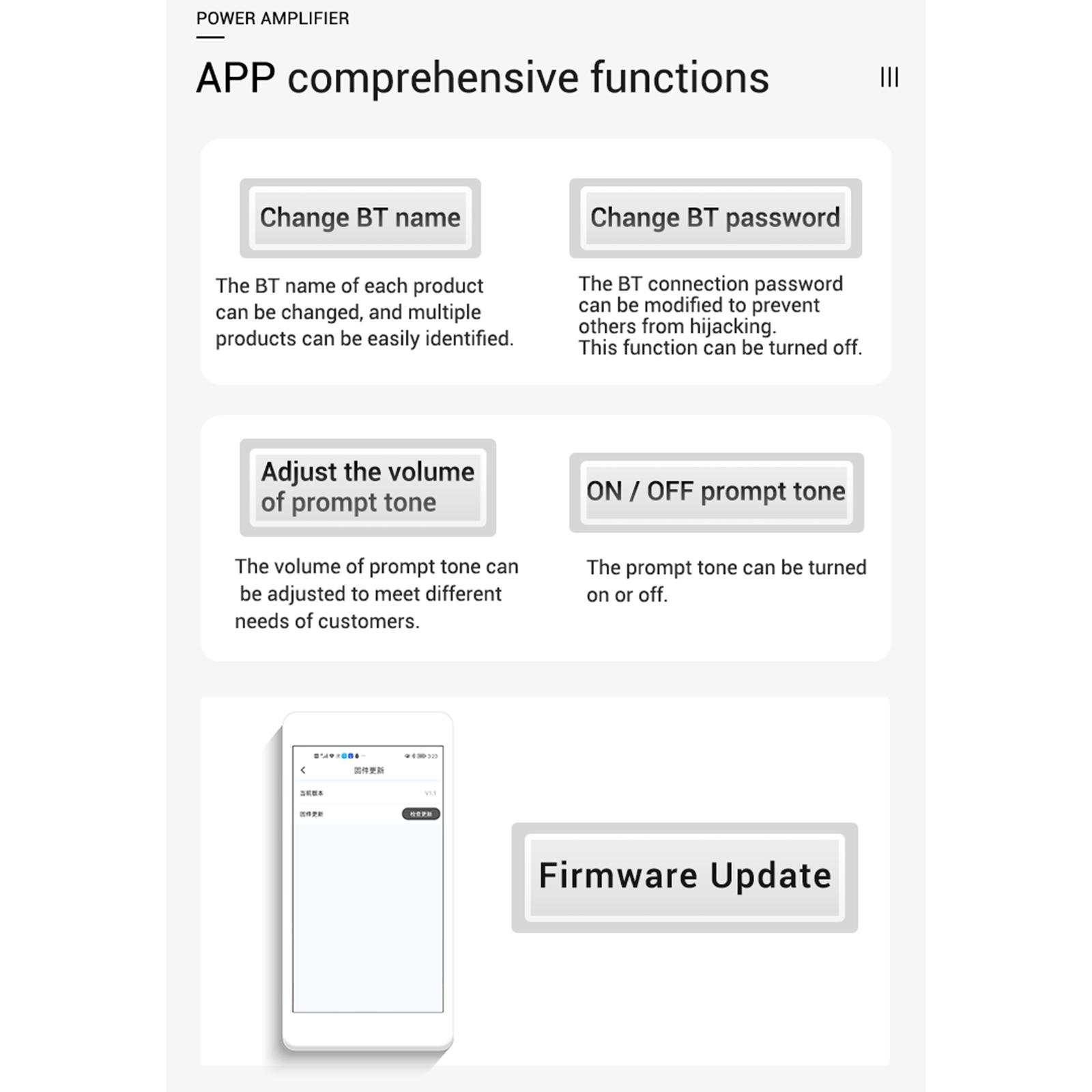 

Плата усилителя сабвуфера 2.1-канального 50 Вт + 50 Вт + 100 Вт с регулировкой высоких и низких частот, совместимостью с Bluetooth и входами AUX
