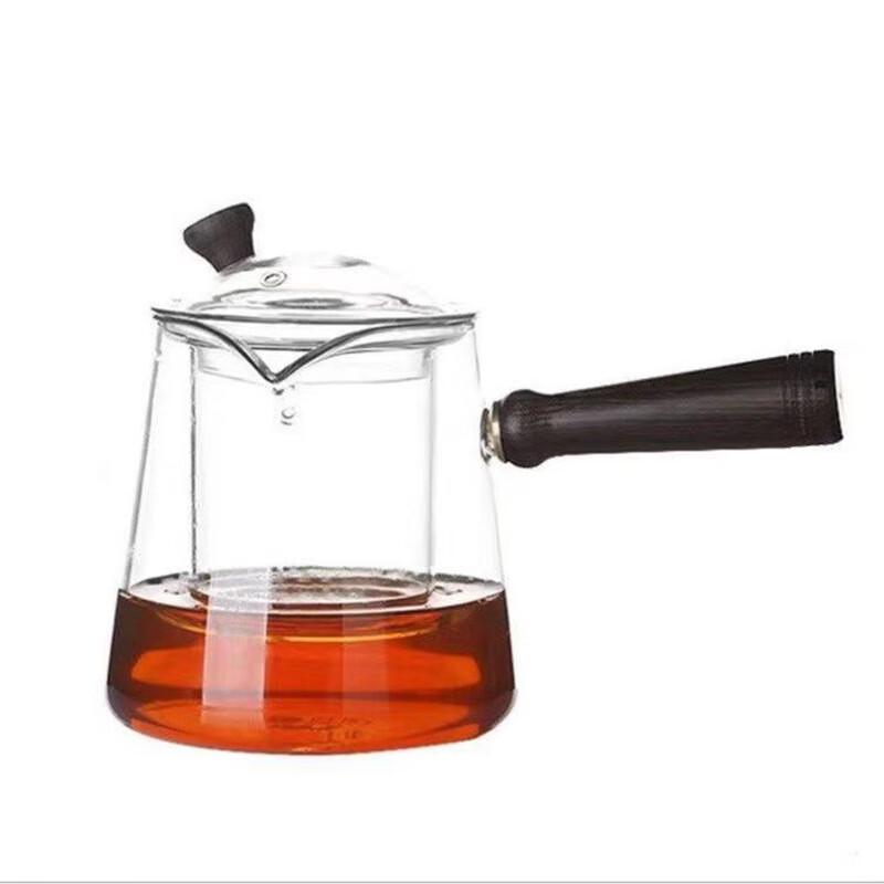 

Shangqi Glass Tea Kettle with Wooden Side Handle