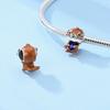 Copper Colorful Dangle Charm Cat Otter Butterfly Pendant Fit Original Bracelet Diy Woman Jewelry Gift