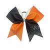 Glitzer-Strassstein-Schleifen-Haargummis für Kinder - Zweifarbige Cheerleading-Accessoires