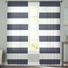 Blue And White Stripes Modern Curtains For Living Room Transparent Tulle Curtains Window Sheer For The Bedroom Accessories Decor