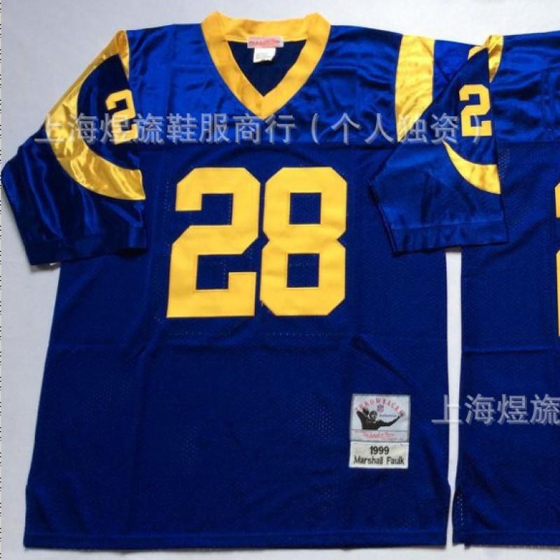 St. Louis Rams Vintage Football Jersey Mitchell Ness Embroidered NFL Style Team Apparel Men