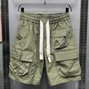 Heren Cargo Shorts Elastische Taille Verstelbaar Trekkoord Meerdere Zakken Shorts Wijde Pijpen Sneldrogend Fitness Hardloopshorts