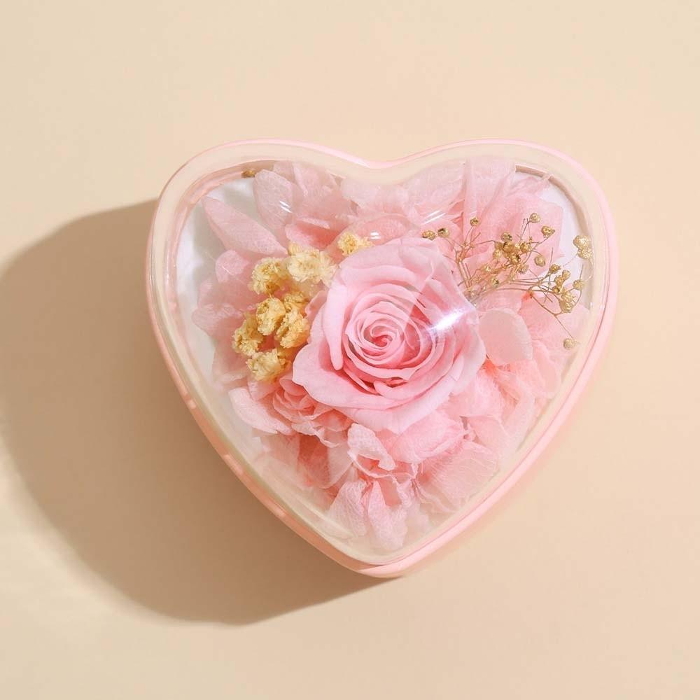 Composite Paper Ring Display Case Rose Jewelry Organizer Jewelry Box Heart Ring Box Men