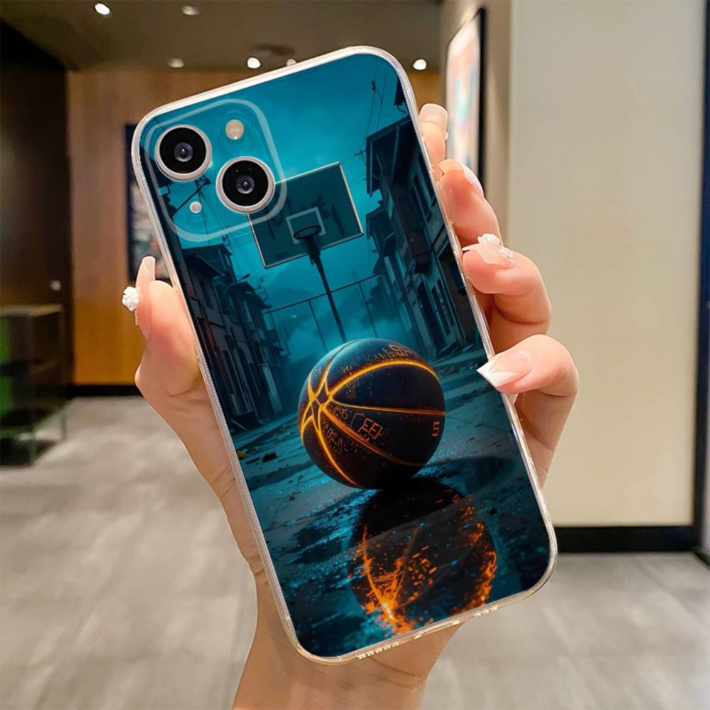 Basketball Basket Phone Case For iPhone 17 16e 16 15 14 13 12 11mini Pro Max X XR XSMAX 8 7 Air Plus Soft Cover