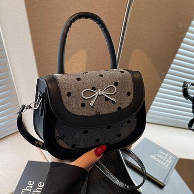 Korean Version of Girl Bow Bag Underarm Bag New High Quality Fashion Casual One-shoulder Crossbody Bag for Women