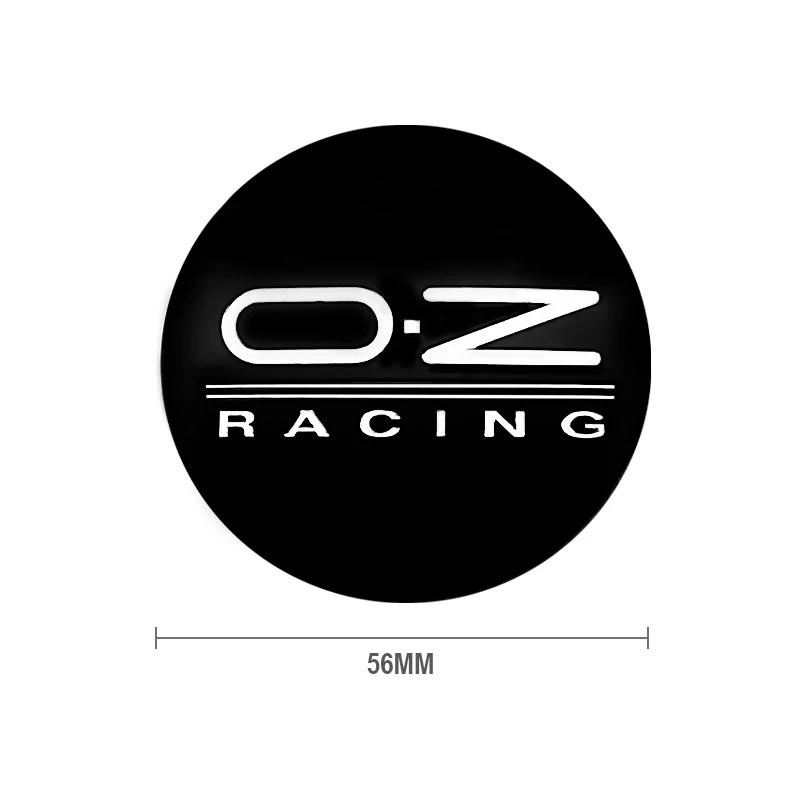 4pcs 56+60mm Car Styling OZ Racing O.Z Logo Car Wheel Hub Center Caps Sticker Rim Cover Decoration Badge Emblem Auto Accessories