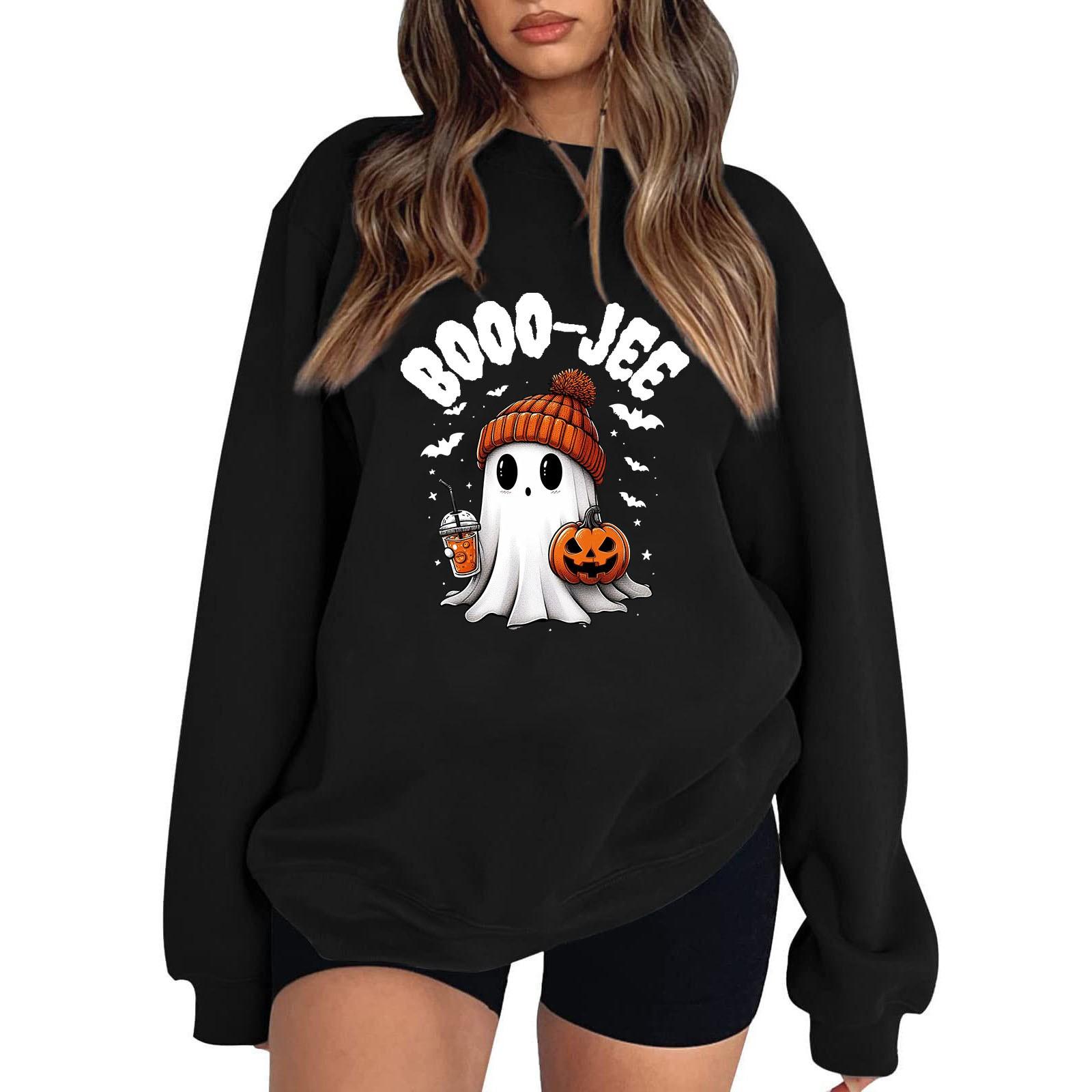 

Женские модные топы, повседневные свободные пуловеры в полоску с круглым вырезом и длинными рукавами L чёрный