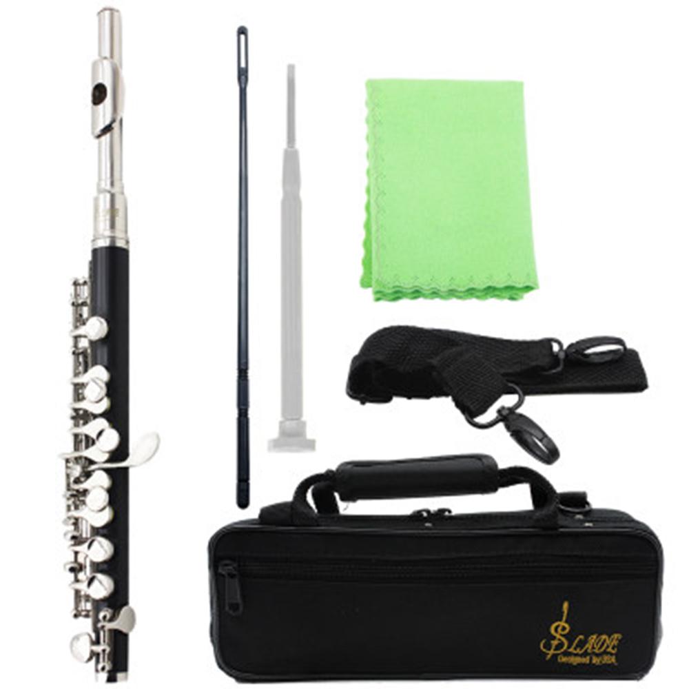 SLADE 16 Holes Piccolo C Key Multicolor Silver White Copper Blow Pipe Professional Woodwind Instrument with Accessories