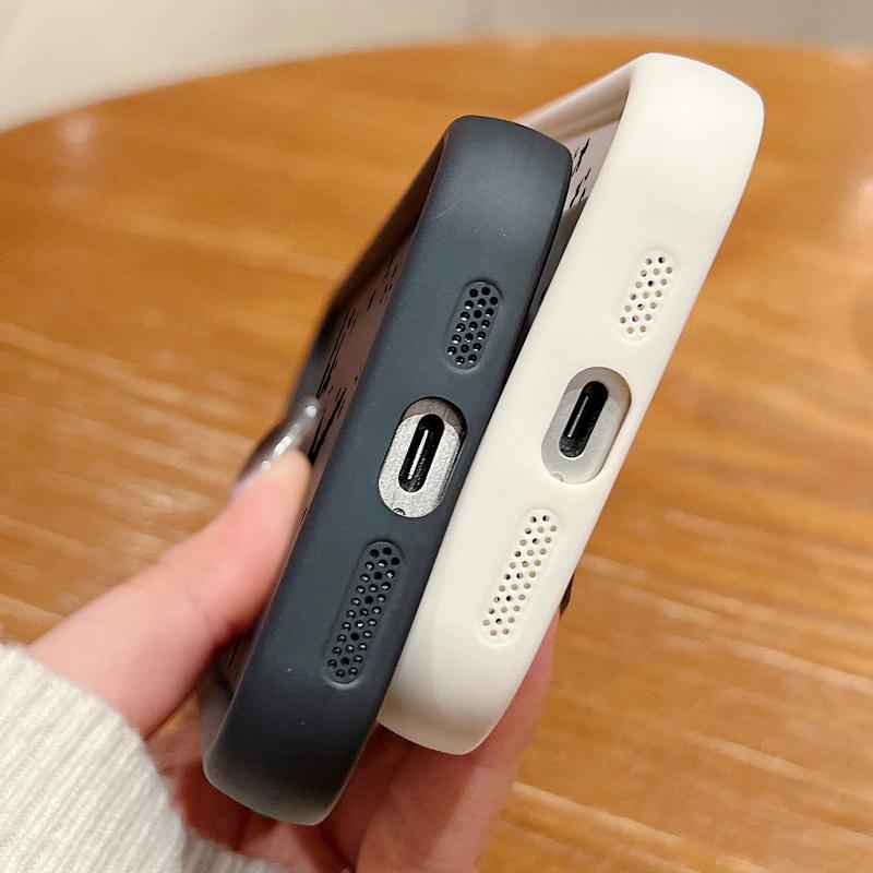 For iPhone 16 Pro 15 Pro Max 14 Plus 13 12 11 XR 8 Case Airplane Print Soft Silicone Shockproof Lens Protection TPU Matte Phone Shell Cover