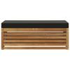 Outdoor Stool Bench Solid Acacia Wood Natural
