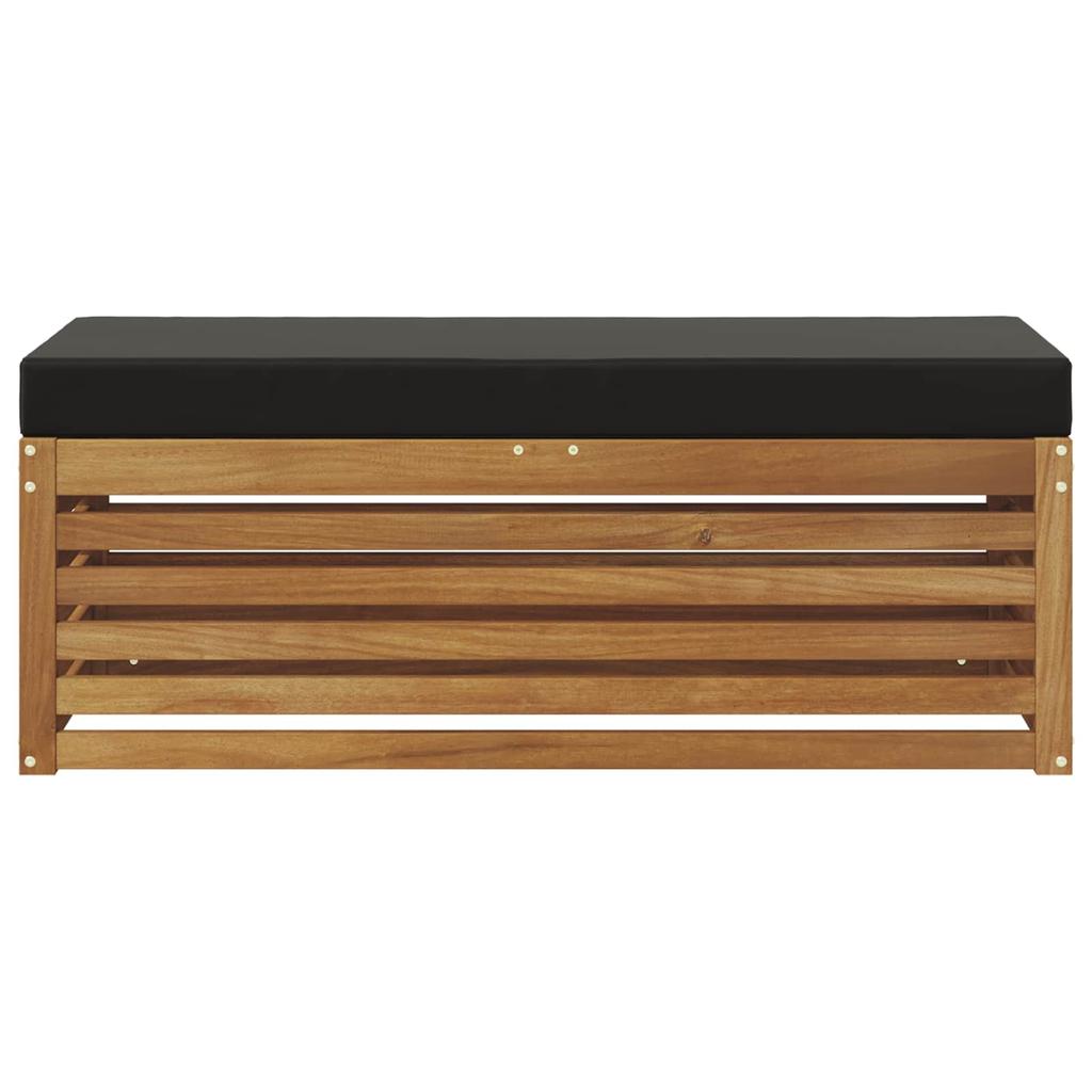 Outdoor Stool Bench Solid Acacia Wood Natural