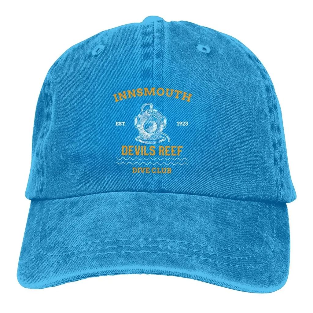 Innsmouth Devil Reef Dive Club Baseballkappe Herren Cowboyhüte Damen Visorschutz Snapback Tauchen Scubatauchen Kappen