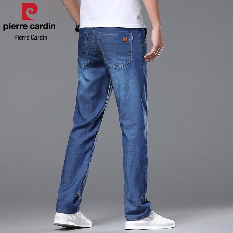 Pierre Cardin Men s Ice Silk Straight-Leg Jeans 32