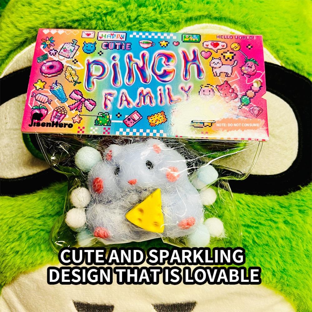 TPR Hamster Decompression Toys Flocking Stress Toy New Hamster Vent Toy  Adult