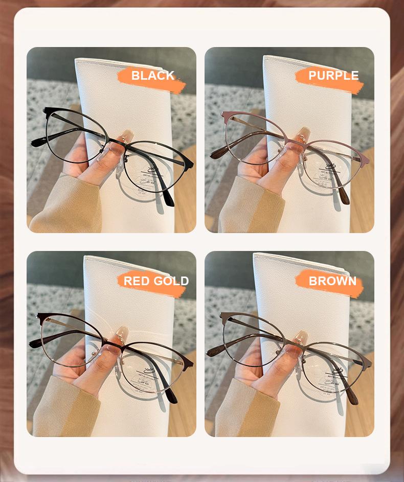 Ultra-light Half-frame Glasses For Women Myopia Can Be Matched With A Small-frame Small Face Eye Lens Frame 9