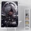 Shower Curtain Waterproof Polyester Fabric Paint Colorful Curtains Adventure game Nier Automatas Home Bathroom Decor With Hook
