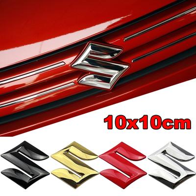 10CM Metal Car Logo Badge Front Grille Emblem Trunk Sticker for SWIFT SX4 ALTO GRAND VITARA IGNIS JIMNY Samurai S-Cross