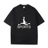 D06-62 MINISO 2026 Estate Cotone Puro Stampato di Alta Qualità Stile Spalla Girocollo Manica Corta T-shirt Coppia da Uomo e Donna