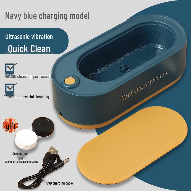 Multifunctional Ultrasonic Cleaner for Glasses, Contact Lenses, Jewelry, and Toothbrushes with Timer