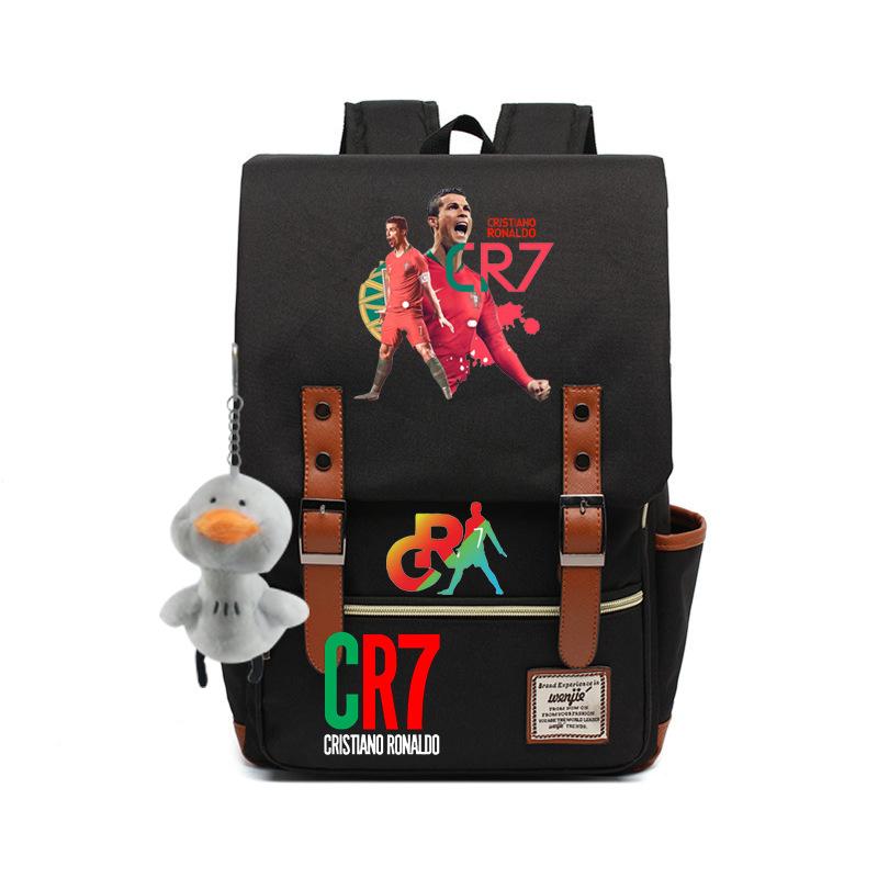 Modischer Anime CR7 Teenager Schüler Schultasche Herren und Damen Freizeit Rucksack