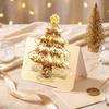 Holiday Gift Exchange Supplies 10 Pcs 3D Christmas Tree Greeting Cards, Postcards Festive Cards for Relatives Friends Bulk New Year, Winter Xmas Party