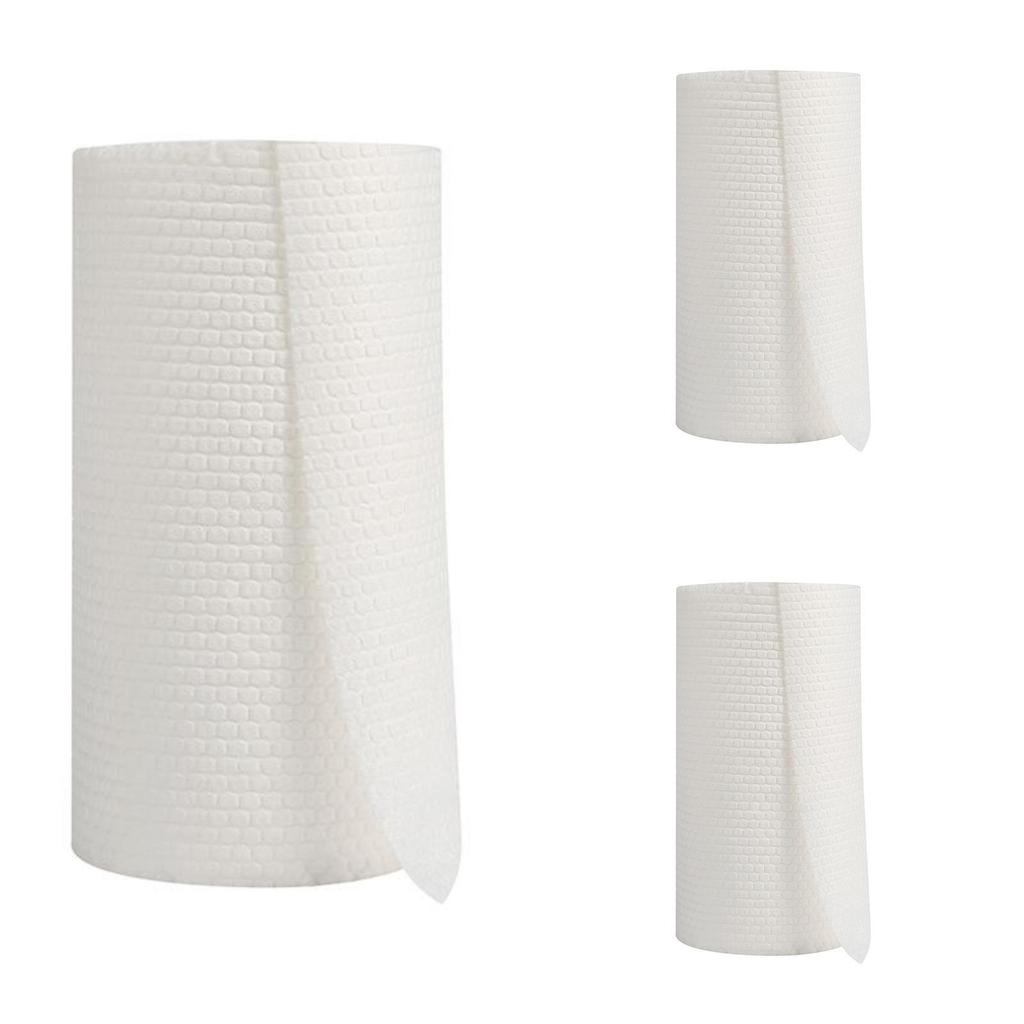 Thick Disposable Cleaning Cloths 21x21cm Kitchen Wipes Nonwoven Fabric Durable Absorbent Multipurpose Roll 3 Rolls 300 Pieces