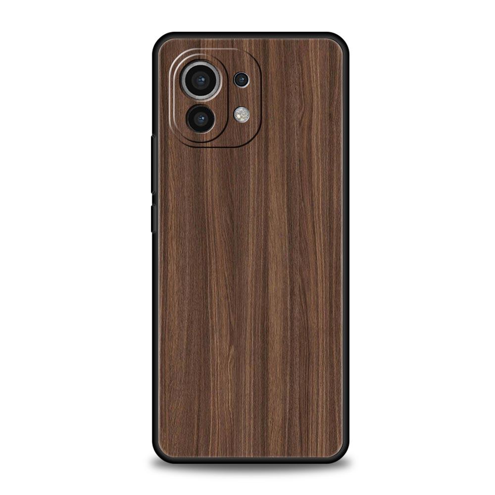Carved Wood Phone Case For Xiaomi Poco X3 NFC M3 M4 F4 X4 Pro 5G F3 GT Mi 12 11T 10 9T 10T Lite 11 Ultra Silicon Black Cover