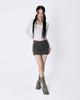 SIO Ruffle Neck Long Sleeve Top [White]