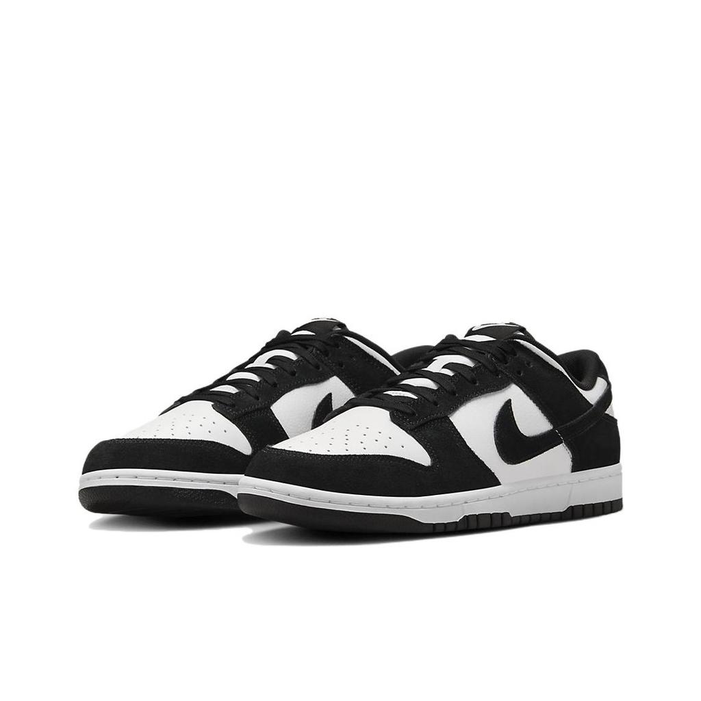 Nike Dunk Low SE Suede Panda Men Sneakers Black White FQ8249-100