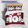 3pcs The Battle Cats Pattern Bedding Set Duvet Cover Set Includes Duvet Cover &pillowcases, Perfect All Season Bedroom Decoration & Gift